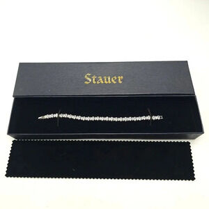 Stauer Halo Diamondaura Bracelet With Gift Box Shiny Bling For Your Wrists 7.5in